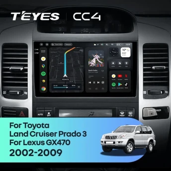 Штатная магнитола Teyes CC4 8/128 Lexus GX470 (2002-2009) F3