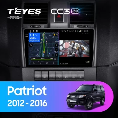 Штатная магнитола Teyes CC3 2K 4/64 UAZ Patriot (2012-2016)
