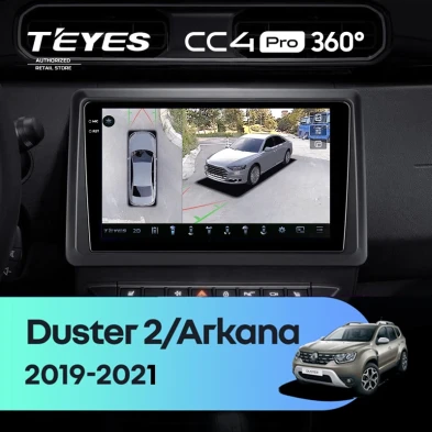 Штатная магнитола Teyes CC4 Pro 360 12/256 Renault Arkana (2019-2021) F2