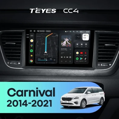 Штатная магнитола Teyes CC4 6/64 Kia Carnival 3 YP (2014-2021) F2 Тип-B