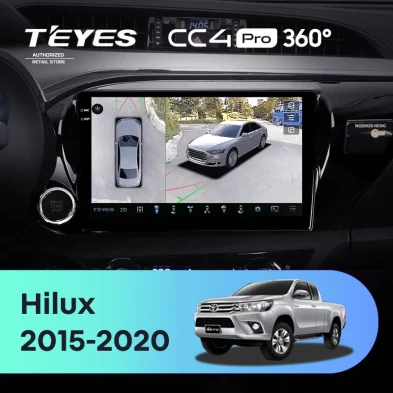 Штатная магнитола Teyes CC4 Pro 360 12/256 Toyota Hilux Pick Up (2015-2020)
