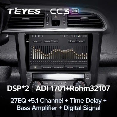Штатная магнитола Teyes CC3 2K 4/64 Renault Kadjar (2015-2017)