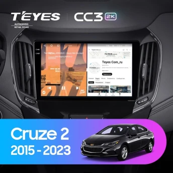 Штатная магнитола Teyes CC3 2K 6/128 Chevrolet Cruze 2 (2015-2023)