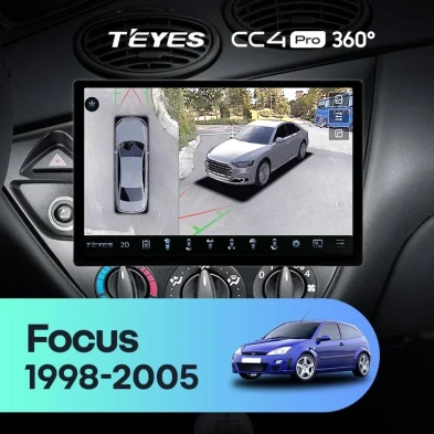 Штатная магнитола Teyes CC4 Pro 360 12/256 Ford Focus 1 (1998-2005) (13")