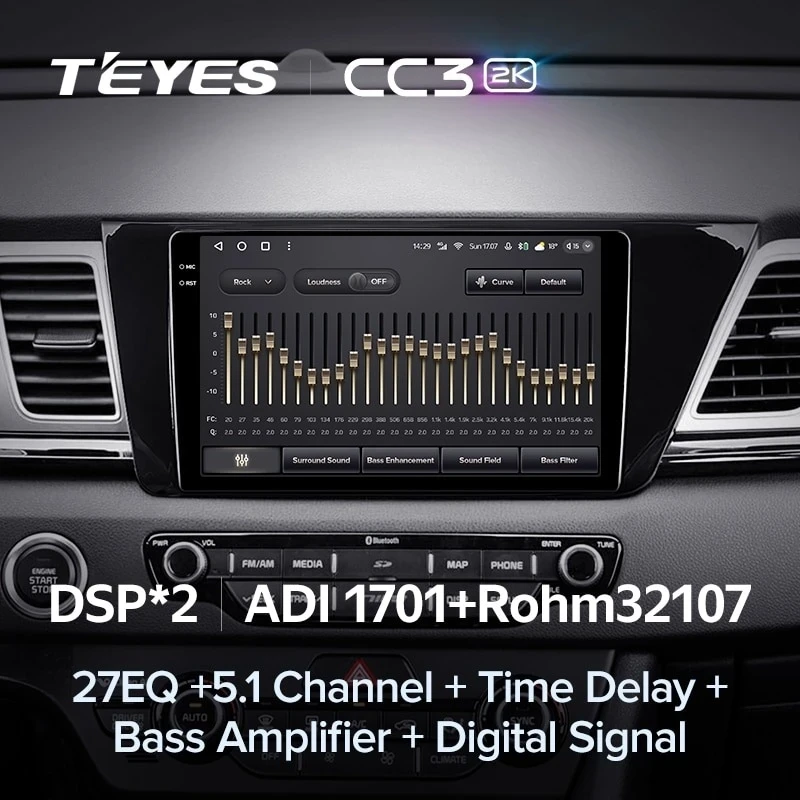 Штатная магнитола Teyes CC3 2K 6/128 Kia Niro DE (2016-2019)