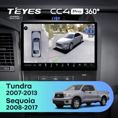 Штатная магнитола Teyes CC4 Pro 360 8/128 Toyota Tundra XK50 (2007-2013) (11")