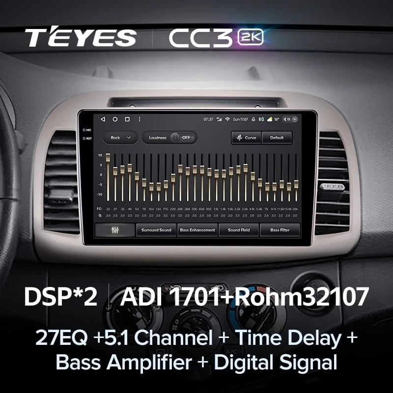 Штатная магнитола Teyes CC3 2K 4/64 Nissan March 3 K12 (2002-2010)